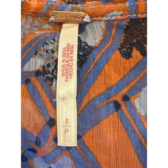 Free People Cassis Chiffon Sheer Maxi Dress with Attached Slip sz S NWT $198 NEW - Picture 13 of 16